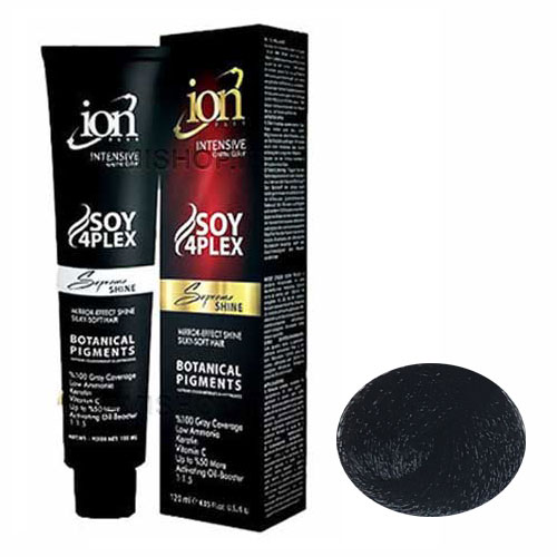 رنگ مو آیون سری دودی شماره 1.1 رنگ مشکی پرکلاغی