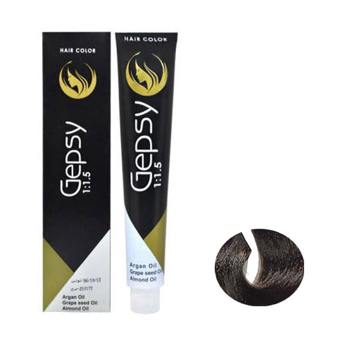 رنگ مو جیپسی سری طبیعی شماره 5.0 قهوه ای روشن