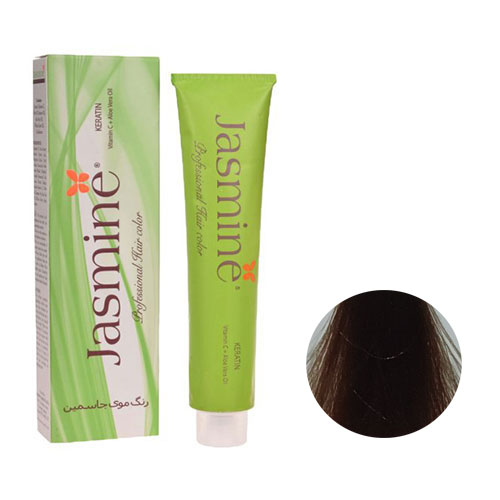 رنگ مو جاسمین سری نسکافه ای شماره 5.74 رنگ قهوه ای نسکافه ای روشن