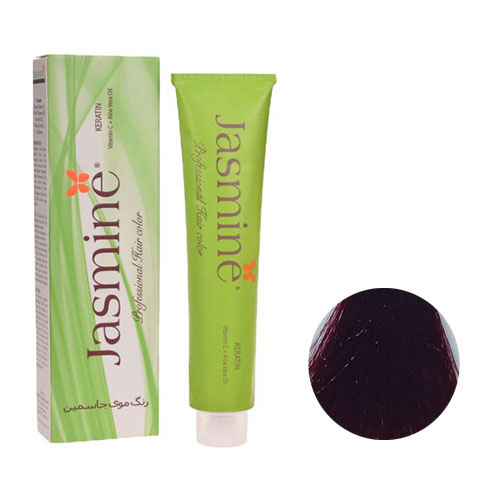 رنگ مو جاسمین سری قرمز شماره 5.6 رنگ قهوه ای قرمز روشن