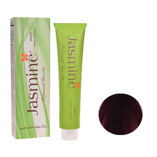 رنگ مو جاسمین سری شرابی قرمز شماره 6.62 رنگ بلوند شرابی قرمز تیره