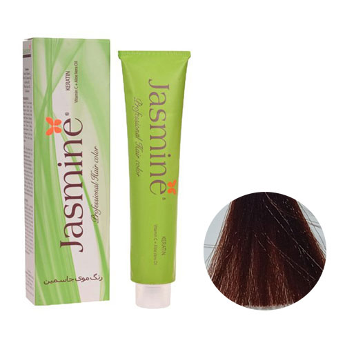 رنگ مو جاسمین سری طلایی مسی شماره 6.43 رنگ بلوند طلایی مسی تیره