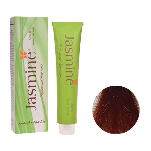 رنگ مو جاسمین سری طلایی مسی شماره 7.43 رنگ بلوند طلایی مسی متوسط