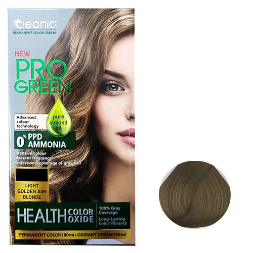 رنگ مو بدون آمونیاک کلینیک سری زیتونی شماره 5.11 رنگ قهوه ای زیتونی روشن