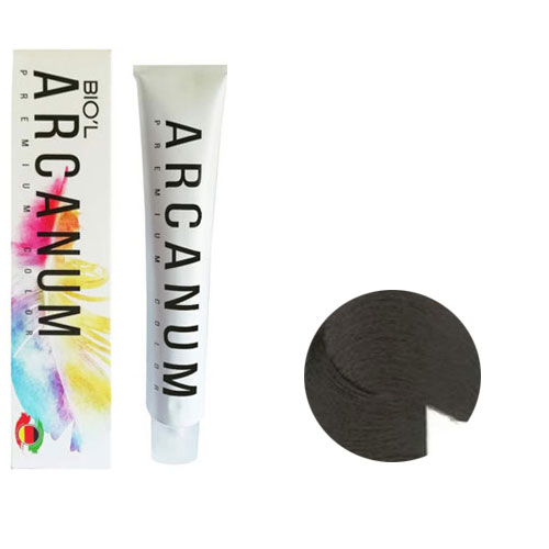 رنگ مو آرکانوم سری طبیعی 120 میل شماره  3.0  رنگ قهوه ای تیره