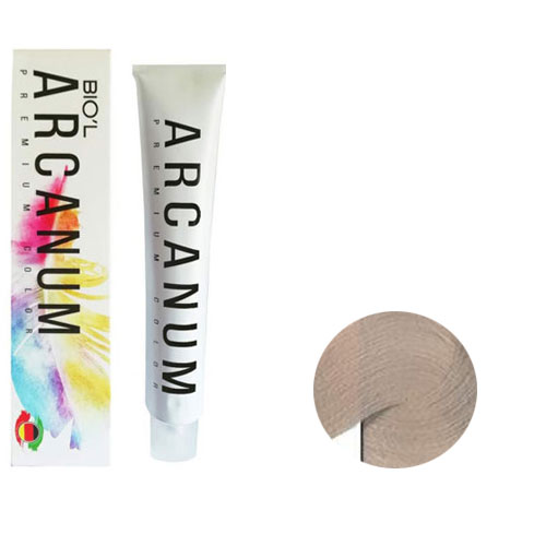 رنگ مو آرکانوم سری سوپر بلوند 120 میل شماره  12.10  رنگ سوپر بلوند دودی طبیعی