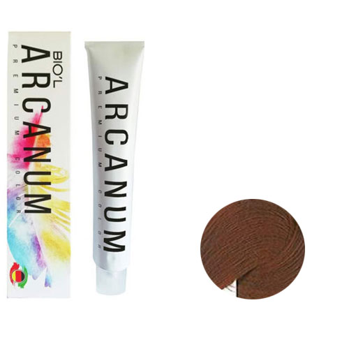 رنگ مو آرکانوم سری گوشتی 120 میل شماره  7.85 رنگ بلوند گوشتی متوسط