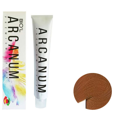 رنگ مو آرکانوم سری اخرایی 120 میل شماره 8.41 رنگ بلوند اخرایی روشن