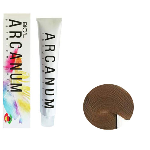 رنگ مو آرکانوم سری شکلات عسلی  120 میل شماره  6.83  رنگ بلوند شکلات عسلی تیره