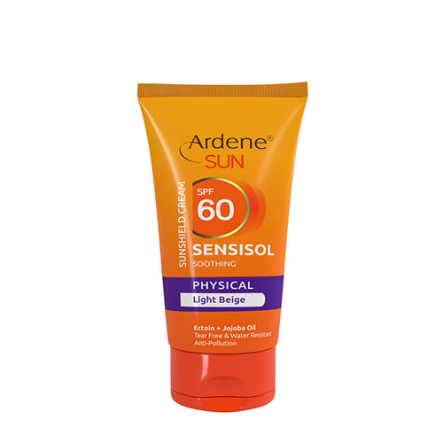 کرم ضد آفتاب فیزیکال 60 SPF بژ روشن آردن Ardene مدل Sensisol وزن 50 گرم