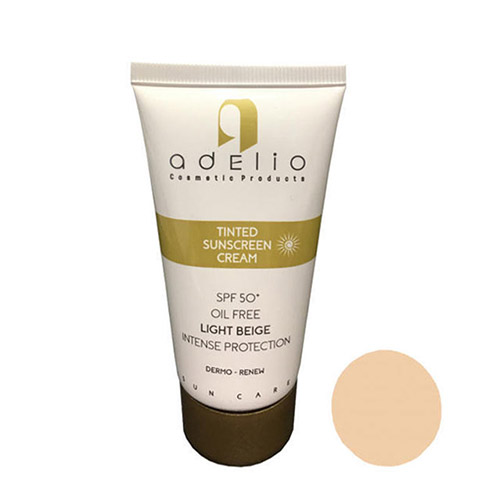کرم ضد آفتاب ادلیو مدل SPF50 LIGHT BEIGE حجم 50 میلی لیتری