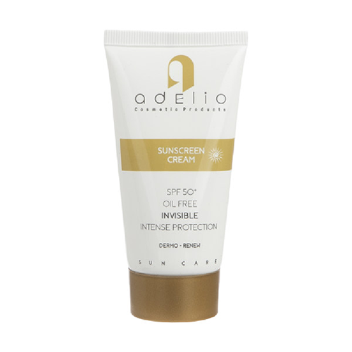 کرم ضد افتاب رنگی اس پی اف 50 پوست چرب بژ طبیعی 50 میلی لیتر ادلیو ا Adelio Oil Free Tinted Sunscreen Cream