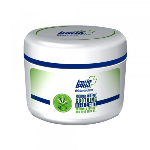کرم مرطوب کننده آی پلاس با عصاره خیار و ژل آلوئه ورا حجم 150 گرم